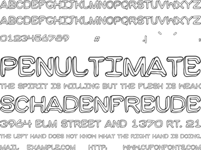 Moulden font preview