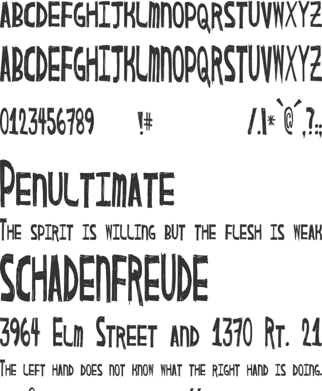 DraftHouse font preview