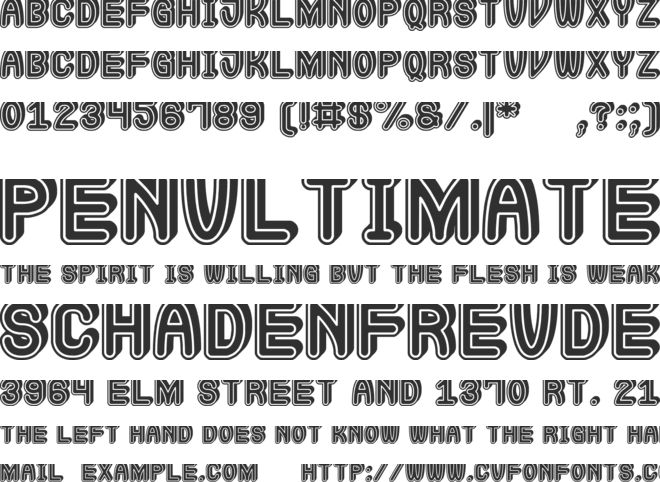 Extra Gro St font preview