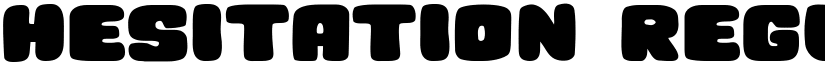 Hesitation Regular font