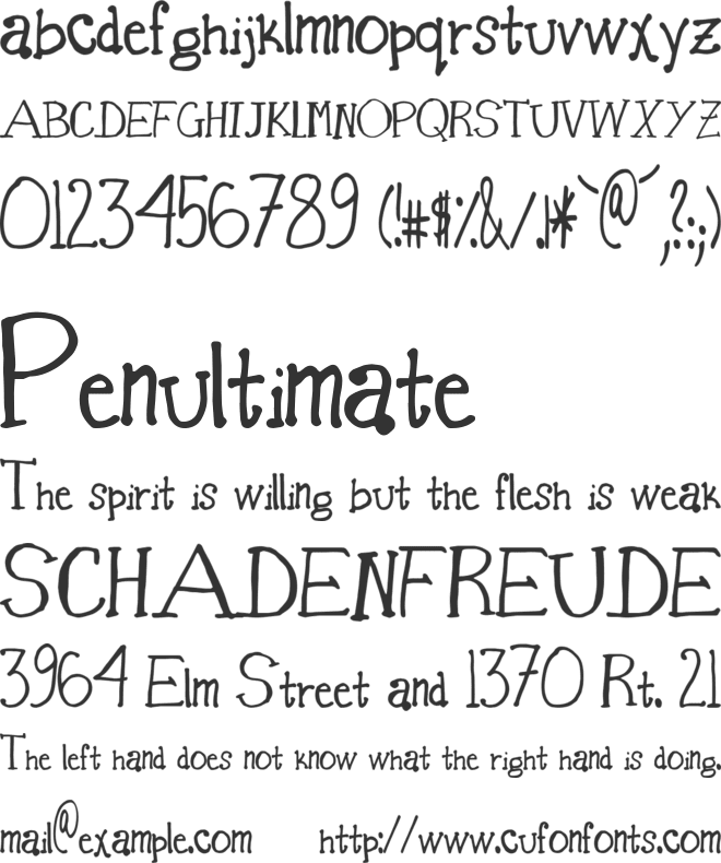 Basket of Candy font preview
