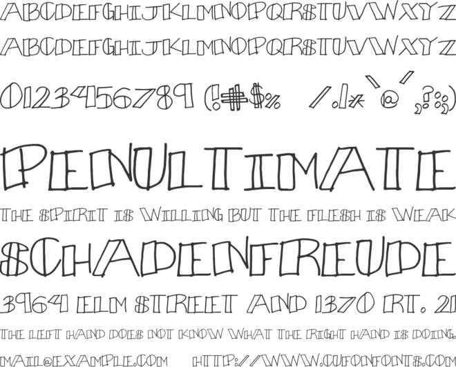 Bouquet font preview