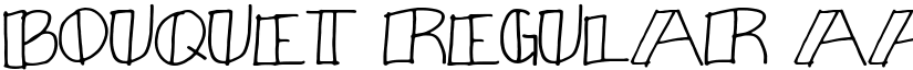 Bouquet Regular font