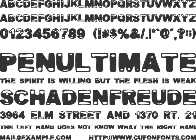 Bananas Social Club font preview