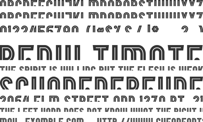 Border Control font preview