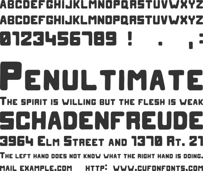 Blobb font preview