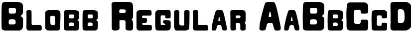Blobb Regular font