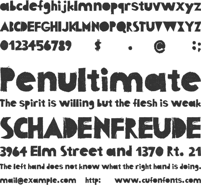 Fabric Shapes font preview