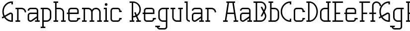 Graphemic Regular font