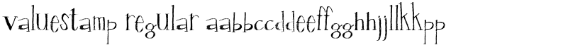 ValueStamp Regular font