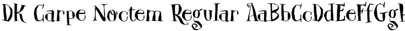 DK Carpe Noctem Regular font