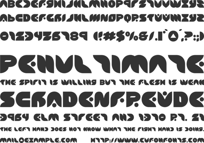 Puff Angel font preview