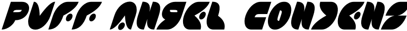 Puff Angel Condensed Italic Condensed Italic font