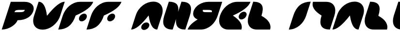 Puff Angel Italic Italic font