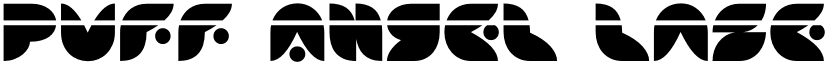 Puff Angel Laser Regular font