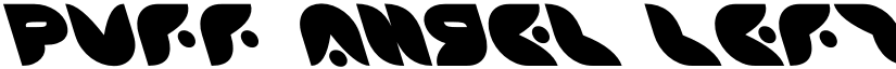 Puff Angel Leftalic Italic font