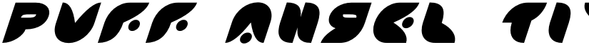 Puff Angel Title Italic Italic font