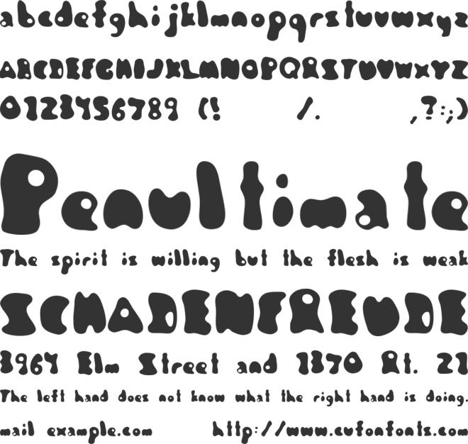 Jambotango font preview