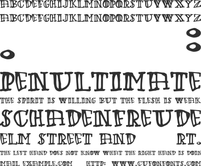Green Babe font preview