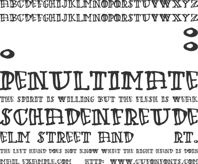 Green Babe font preview