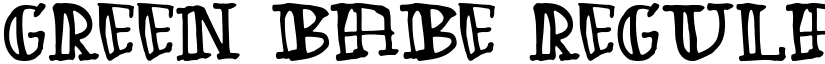 Green Babe Regular font