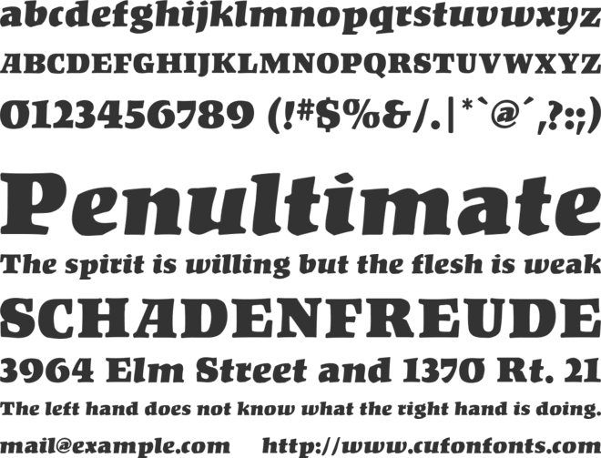 Kompakt font preview