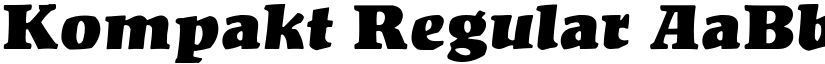 Kompakt Regular font
