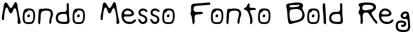 Mondo Messo Fonto Bold Regular font