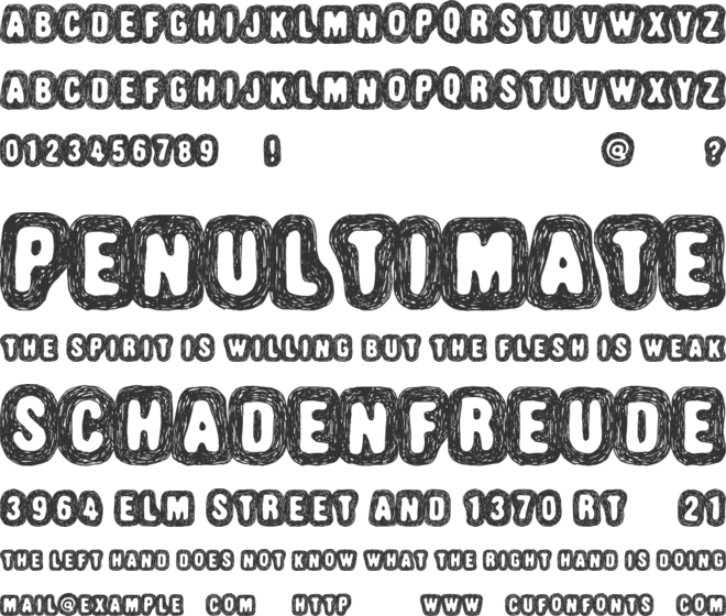 Truffle-Shuffle font preview