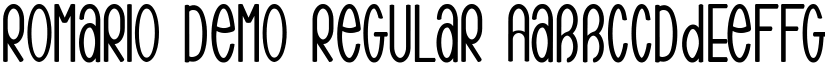 Romario Demo Regular font
