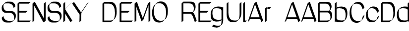 SeNSKY DEMO Regular font