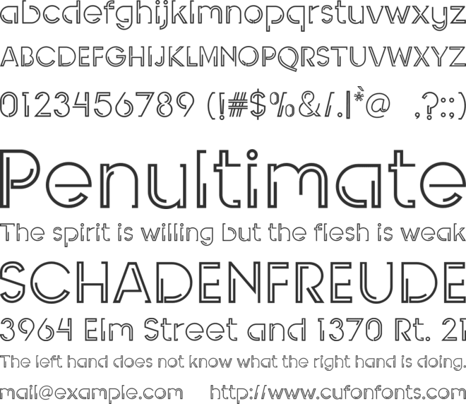 INDEPENDENT font preview