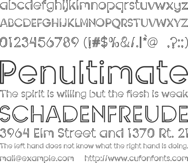 INDEPENDENT font preview