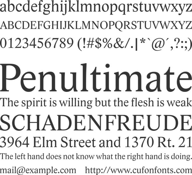 Lido STF CE font preview