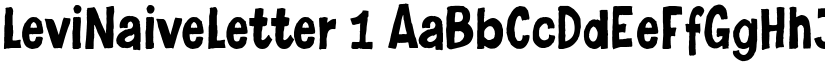 LeviNaiveLetter 1 font
