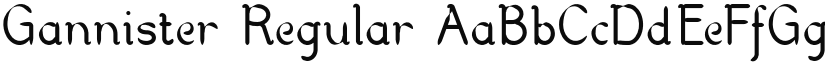 Gannister font download