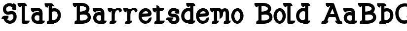 Slab Barretsdemo Bold font