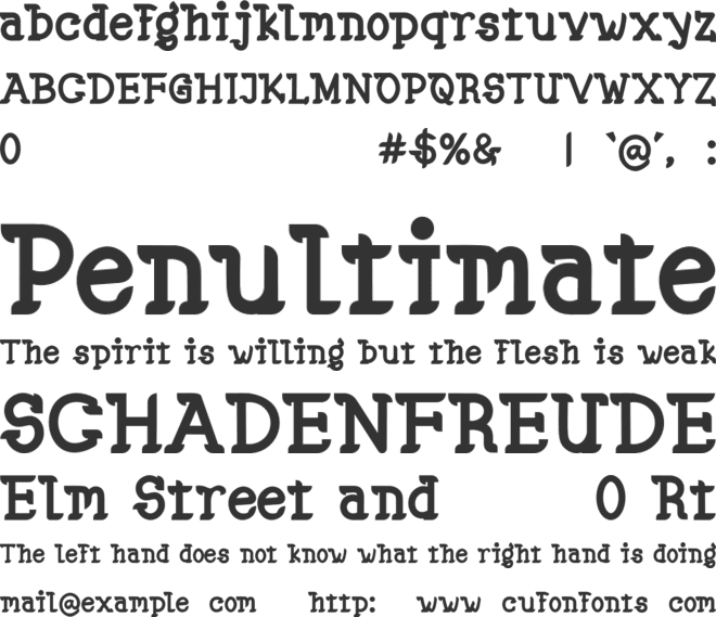 Slab Barretsdemo font preview