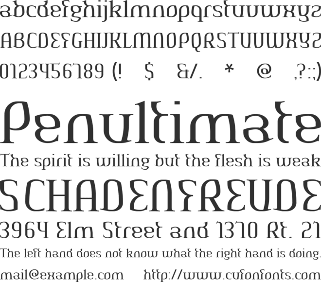 AeshmaDeava font preview