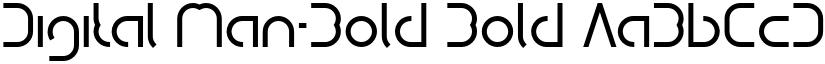 Digital Man-Bold Bold font