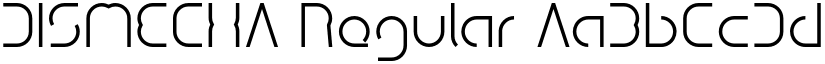 DISMECHA Regular font