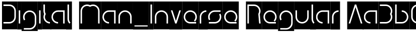 Digital Man_Inverse Regular font