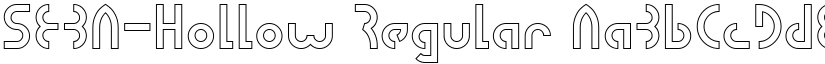 SEBA-Hollow Regular font