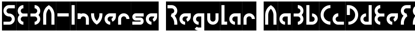 SEBA-Inverse Regular font