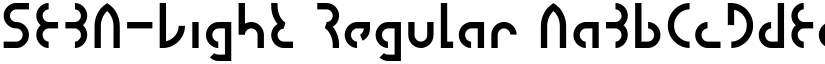 SEBA-Light Regular font