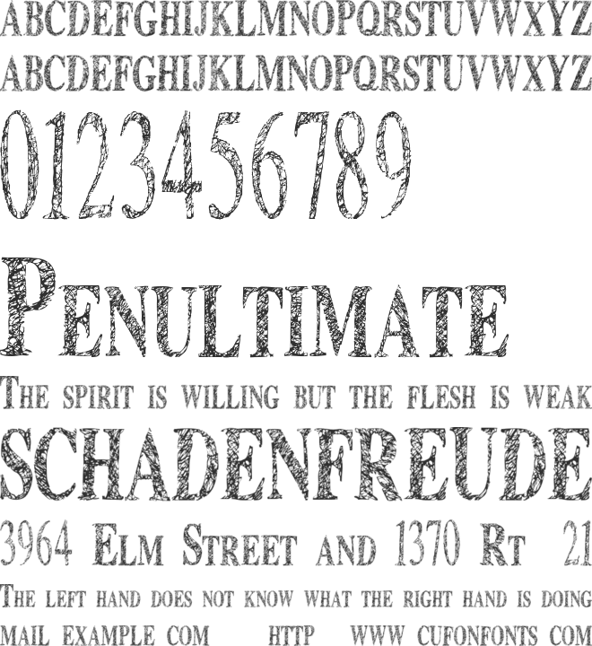 Time To Scribble font preview