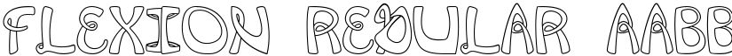 Flexion Regular font