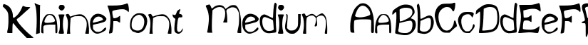 KlaineFont Medium font