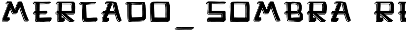 Mercado_sombra Regular font