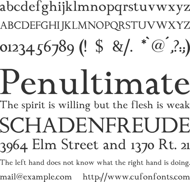 Chanticleer Roman font preview